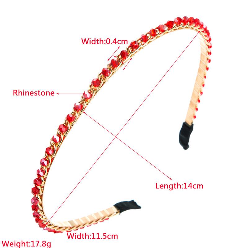 Women's Hairband Alloy Light Luxury Water Bit Hoop Shampoo Headwear