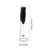 Miniature Electric Whisk for Lattes and Cappuccinos Handheld Milk Frother for Home or Office Battery Powered Drink Mixer