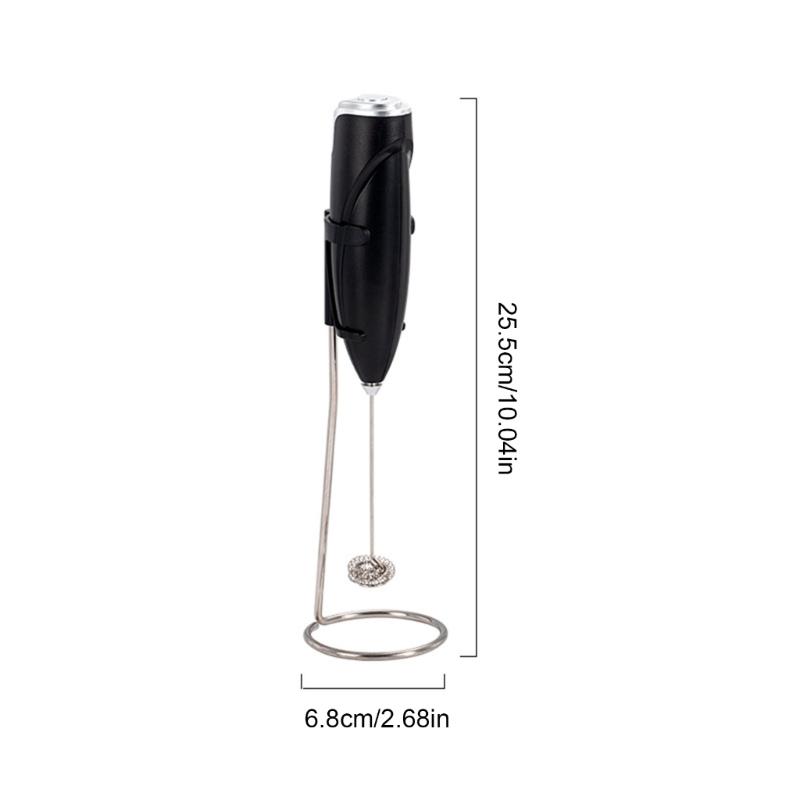 Miniature Electric Whisk for Lattes and Cappuccinos Handheld Milk Frother for Home or Office Battery Powered Drink Mixer