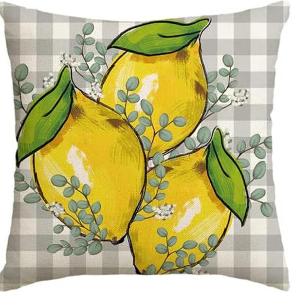 Spring and Summer Pillowcase Bedroom Living Room Sofa Pillowcase Linen Floral Decoration Pillow Cushion