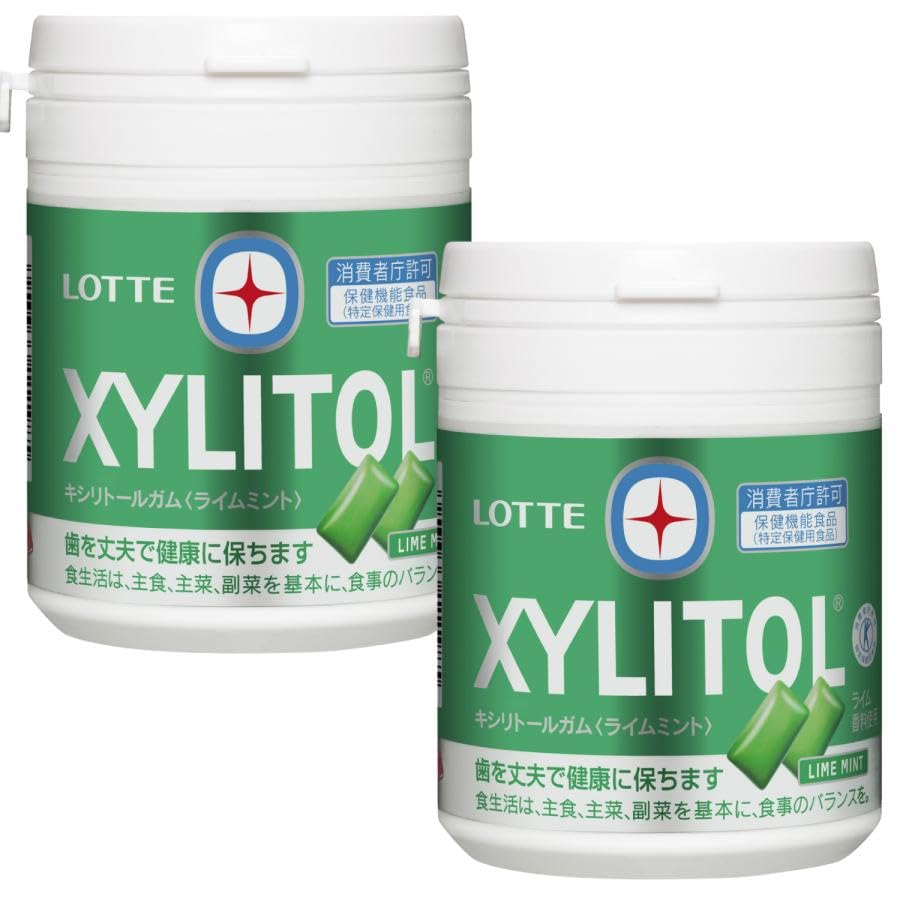 2-piece set Xylitol gum lime mint flavor 143g2 pieces specified health food