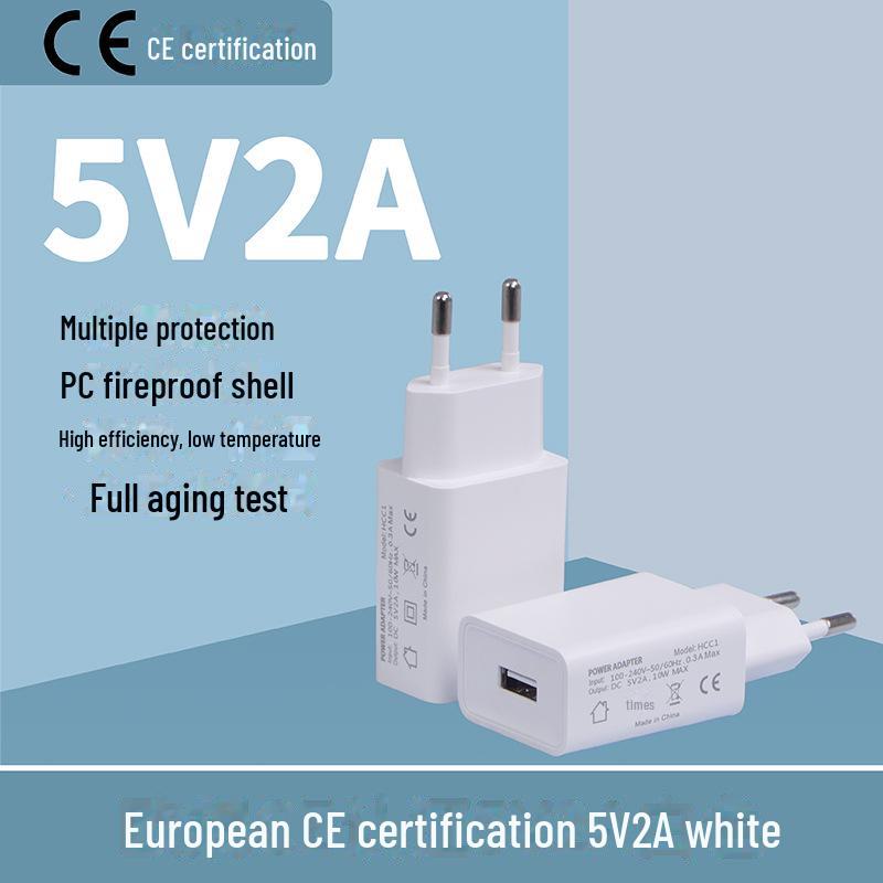 3C Certified 5V2A USB Fast Charger - US & EU Compatible