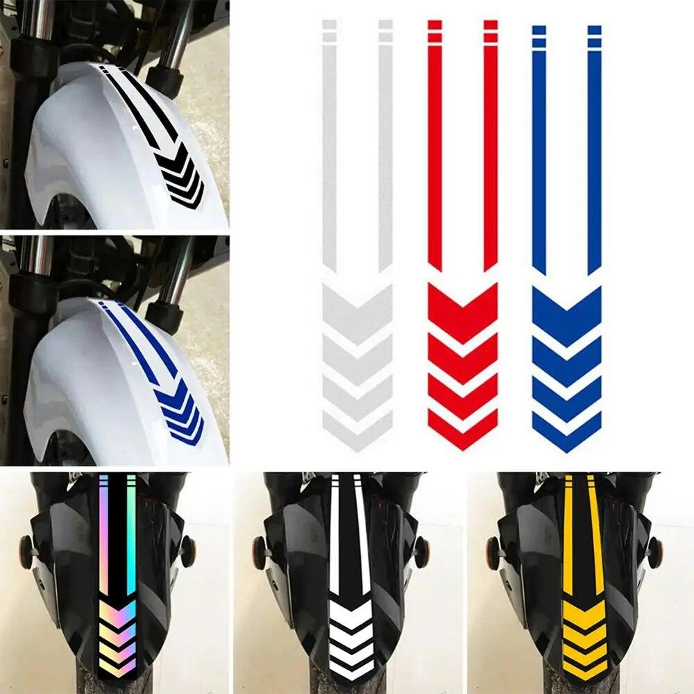 Pesonalized Motorcycle Mudguard Car Sticker Reflective Arrow Line Warning Sticker Electric Car Vinyl Decal Stickers Motorbike