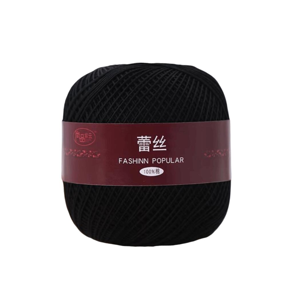 50g/Ball Size 6 Lace Thread Pure Cotton Strong Twisted Embroidery Thread Thin Thread Needlework Sewing Supplies DIY Crochet