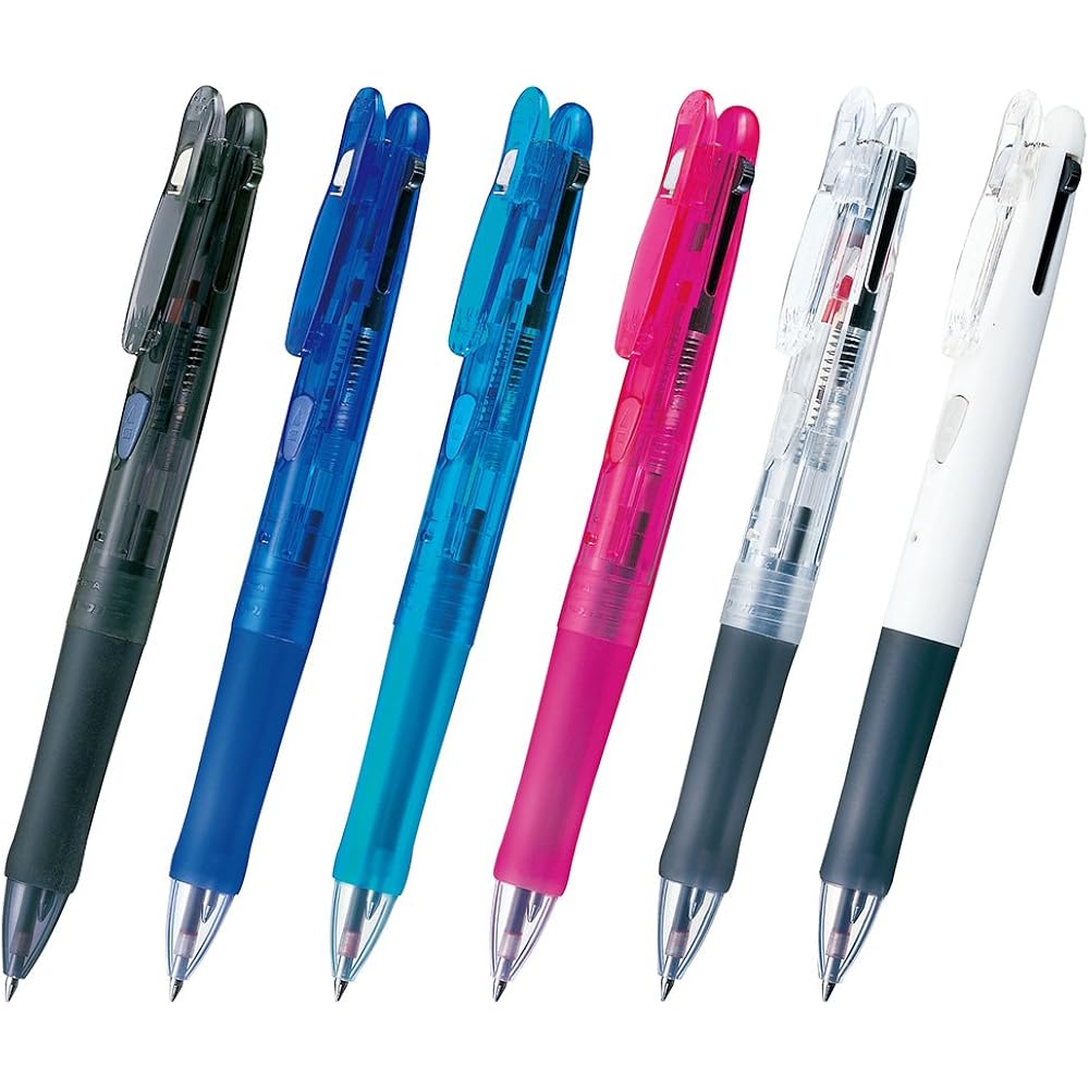 Zebra B-B2A3-C 2-color Ballpoint Pen Clip-on G2C Transparent 10-pack