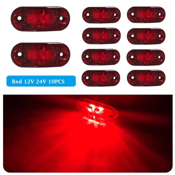 

10 шт. 24 В светодиодные боковые габаритные огни для аксессуаров для грузовиков Scania, боковой габаритный огонь для прицепа-каравана, светодиодный габаритный огонь для решетки грузовика, Camion