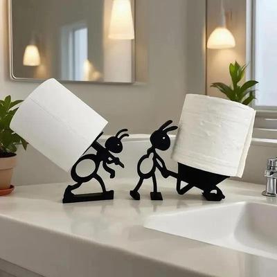 3D-gedruckte niedliche einfache Ameisen-Taschentuchhalter-Figuren Heim-Schreibtisch Papierhalter Dekoration Kreative Ornamente für Weihnachtsgeschenk