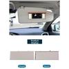 Visor Replacement Makeup Mirror Cover Sun Visor Replacement Perfect Fit Integration Dual Card Slots Snap-on Installation