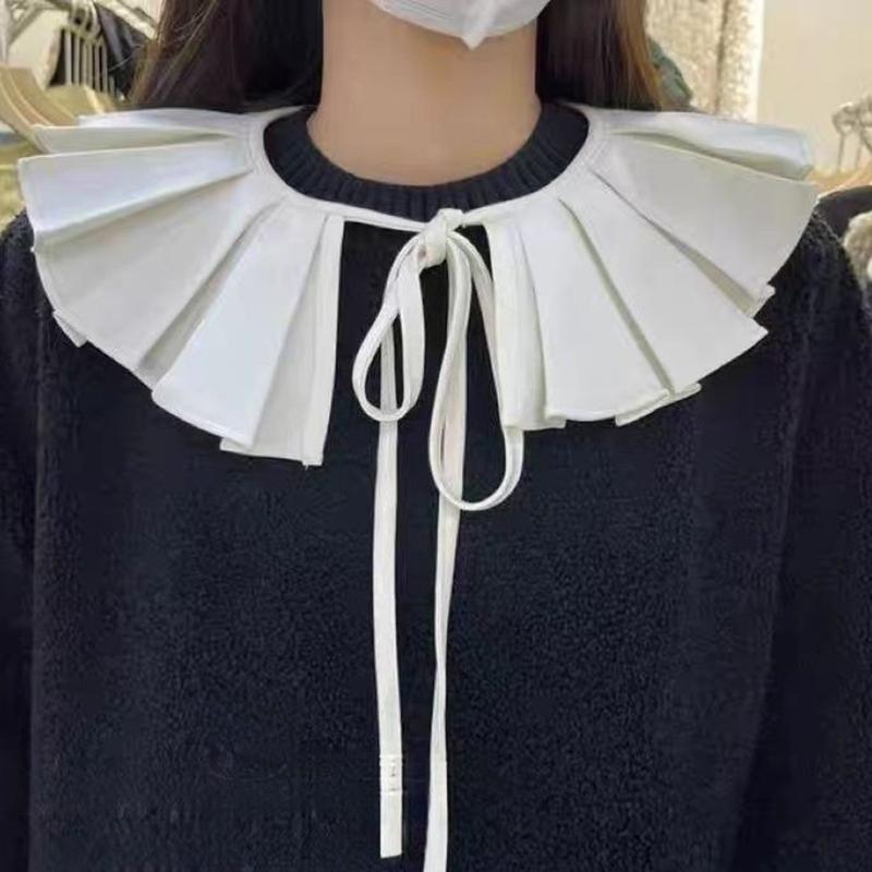 

Съемная оборка-шаль, накидка, ложный воротник, лацкан свитера, блузка-топ, плиссированный декоративный воротник, пелерина, аксессуары для одежды