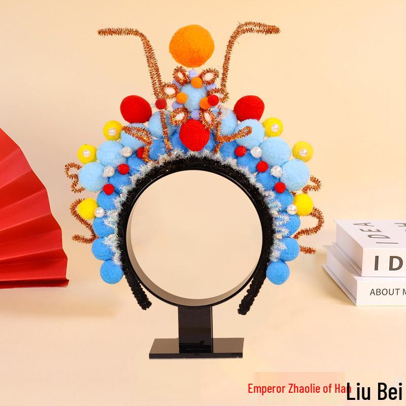 DIY Peking Opera Headband & Hair Accessories Kit for Dragon Boat Festival Team-Building Activity