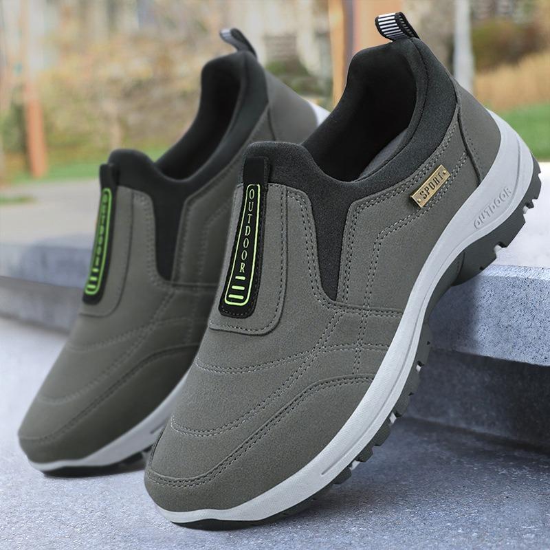 Herrenschuhe für ältere Männer, neue Outdoor-Freizeitsportschuhe, Ein-Pedal-Vaterschuhe, Herrenschuhe in Übergröße, Wanderschuhe