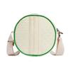 New Adidas Originals Jacquard Recycled Material Round Shoulder Bag Crossbody Bag Regular Women's Ivory & Mauve & Green IS3008
