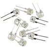 10 STÜCK 8MM Strohhut Inline LED Lampe Leuchtdiode Weiß Rot Blau 0.5W
