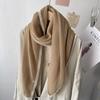 Korea Dongdaemun Spring New Solid Color Wrinkled Scarf Thin Women's Autumn and Winter Travel Decorative Shawl