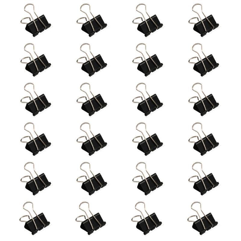 24Pieces Stainless Steel Binder Clip Metal Long Tail Clip Paper Clamps Foldback Clip for Food Bag Document Drawing Board