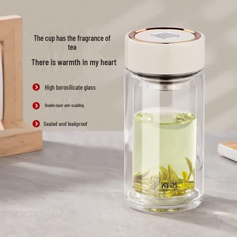 Xeno Double-Layer Glass Tea Cup