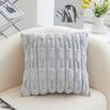 PV Velvet Large Bamboo Pillow Cushion Light Luxury High-end Lumbar Backrest Sofa Cushion