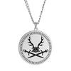 Viking Axe Helmet Pendant Tomahawk Necklace Odin Raven Slavic Amulet Norse Warrior Mythology Stainless Steel Jewelry