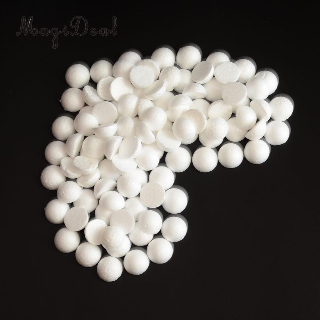 MagiDeal 5 Pieces Half Round Solid Polystyrene Foam Balls for Christmas Decoration Modelling Kids Craft 120mm Tree Ornament