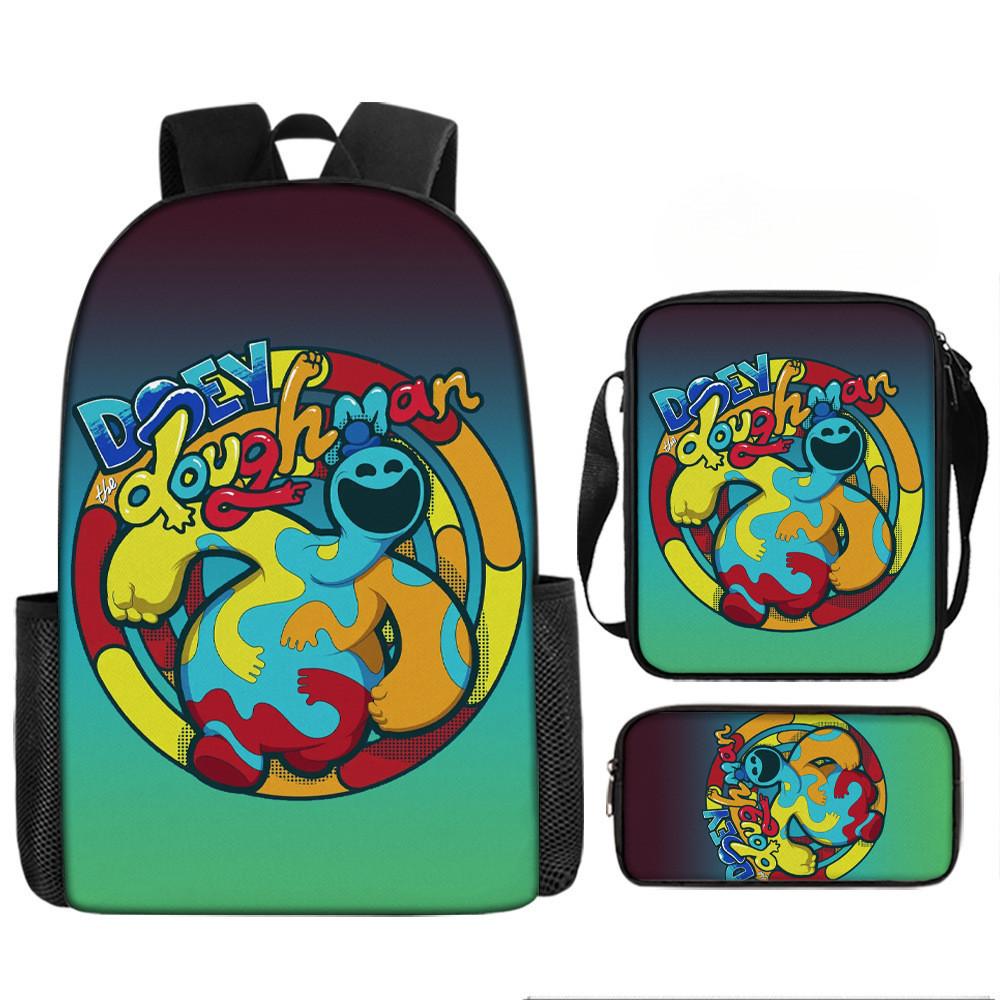 Poppy Playtime Chapter 4 Printed Backpack Schoolbag Shoulder Bag Bag Pencil