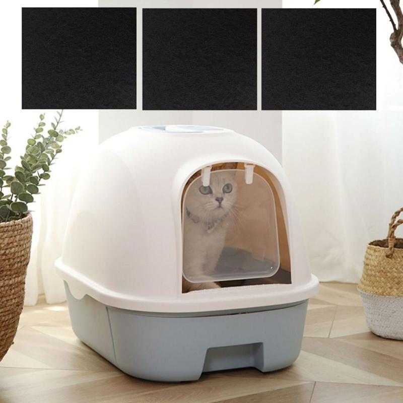 6 Pack Cats Litter Box Odor Filter Pad Eliminators for Automatic Cleaning Systems Long Time Deodorizer