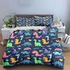 Cartoon Dinosaur Kids Bedding Set Soft Comfortable Duvet Cover Bedding Set Included 1*Duvet Cover & 2*Pillowcases, Gift