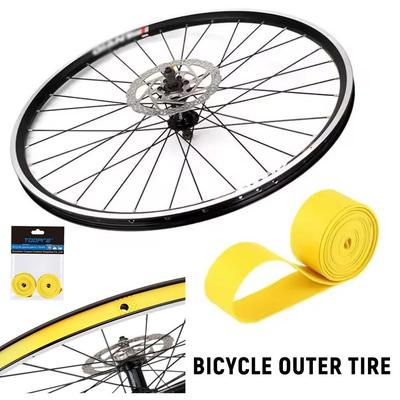 2Pair 4pcs Bicycle Tube Premium PVC Rim Tapes Strips MTB Mountain Bike Road Bike Folding Tire Liner Cover 26 27.5 29 700c Inch