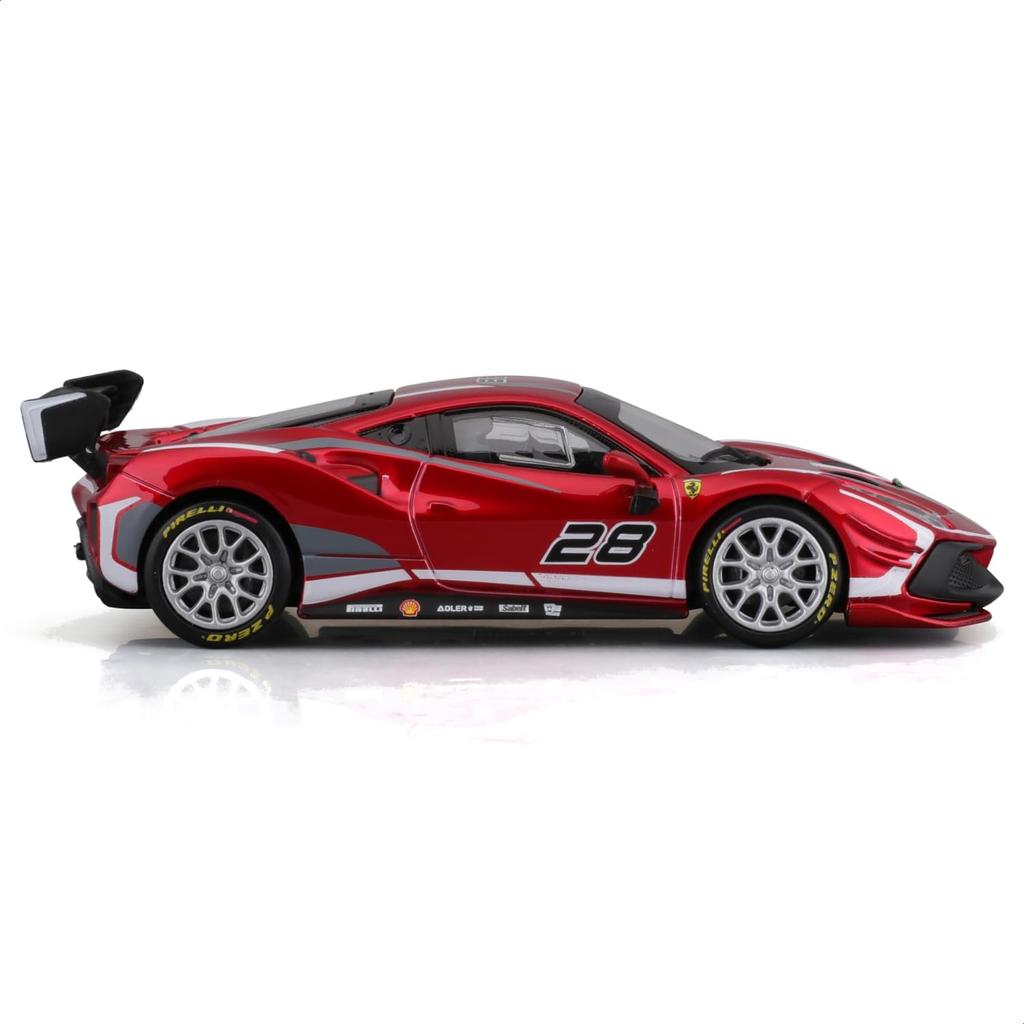 Bburago 1/43 Scale Ferrari 488 Challenge EVO 2020 Red / Race Sports Car Diecast Model Car Finished Product 18-36309