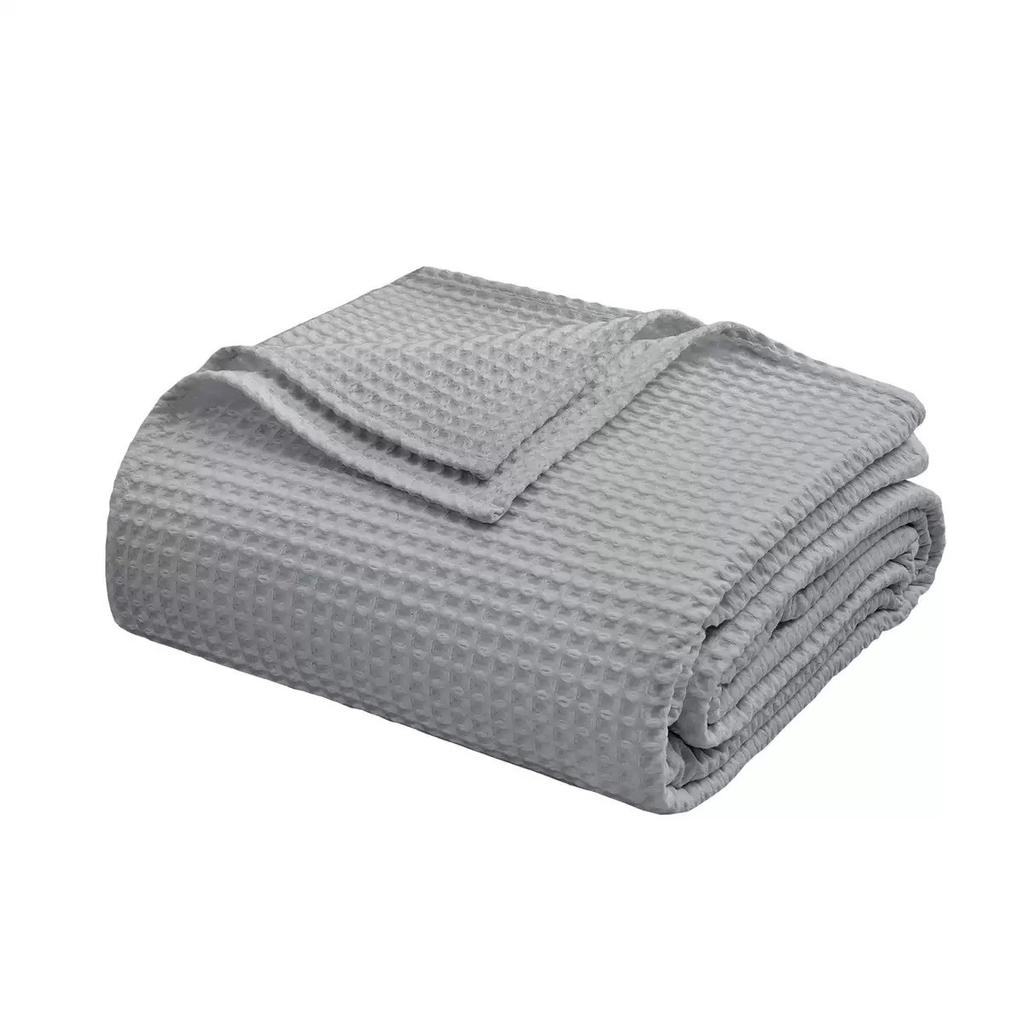 Waffle Baby Blanket Soft Thickened Newborn Quilt Multifunctional Solid Color Bath Towel Blanket