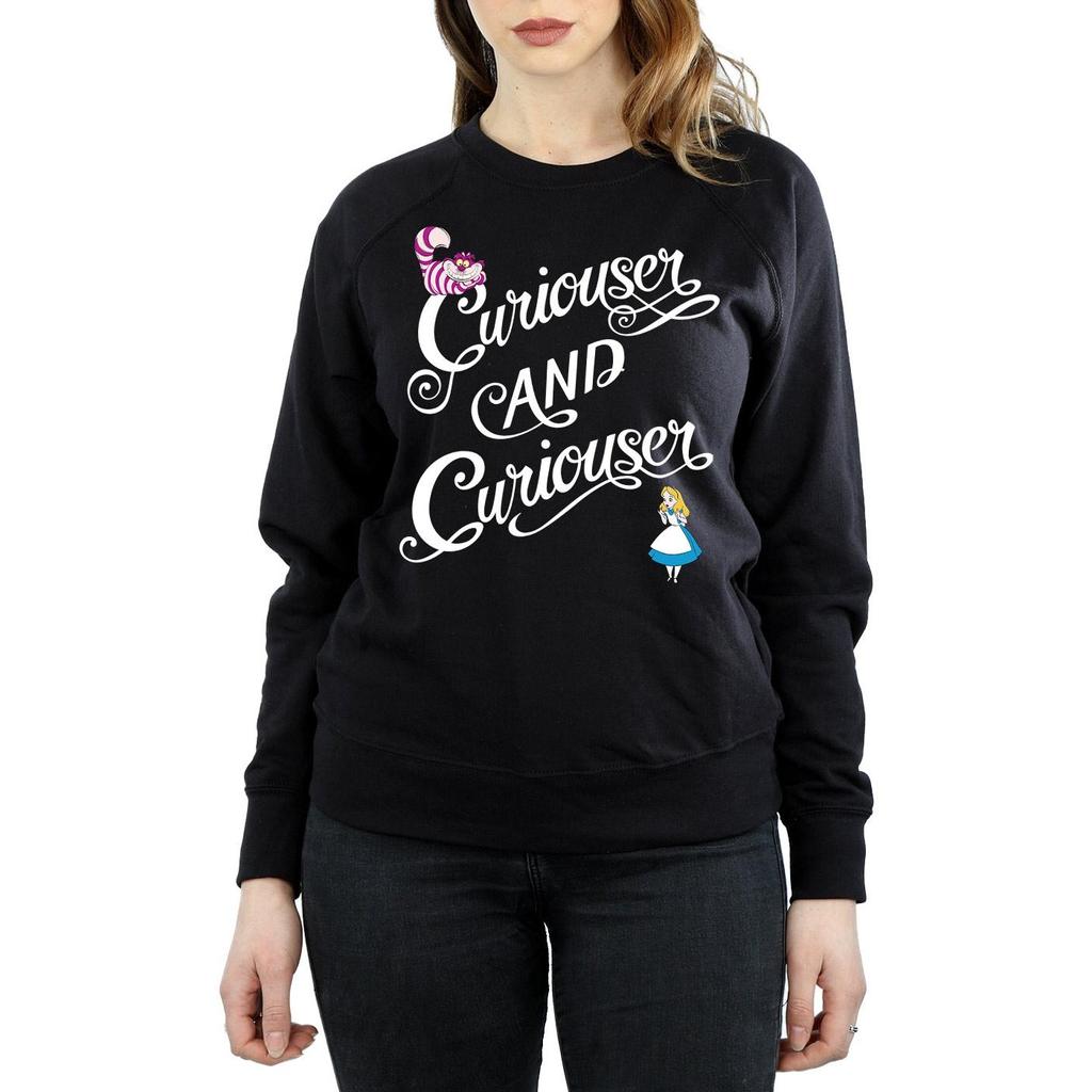 Alice In Wonderland Womens/Ladies Curiouser Cotton Sweatshirt