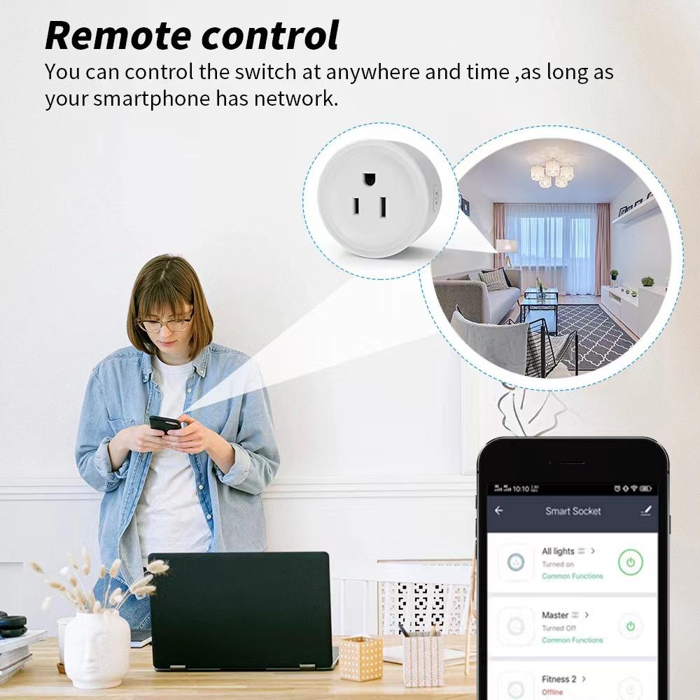Germa Wifi Us Smart Plug Socket Adaptor 10a Wireless Remote Siri Voice Control Power Socket Outlet Timing Apple Homekit For Ios