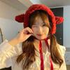 Tie Straps JK Lolita Earflap Japanese Winter Ear Cover Handmade Y2k Plush Earmuffs  Girl