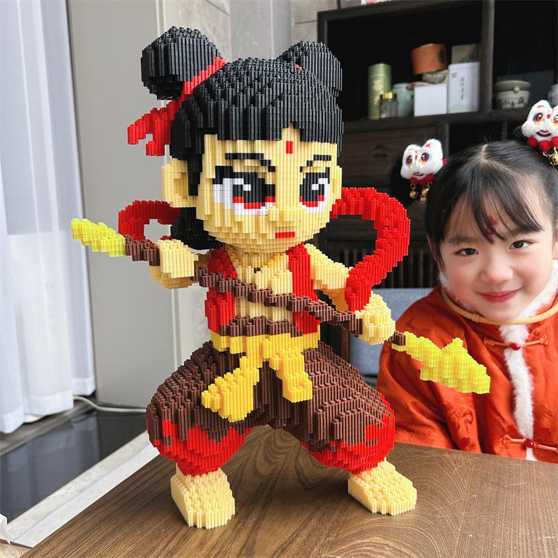 Nezha Luminous Building Blocks: Challenging Children's Educational Puzzle Toy