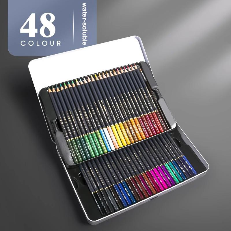 

24-180 цветов масляные цветные карандаши водорастворимые карандаши с деревянной ручкой набор для рисования и эскизов