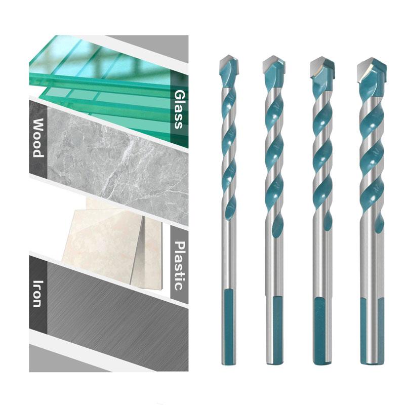 Overlord Drill Glass Tile Punch Hole Opener Concrete Cement Triangle Bit Tungsten Steel Bit 6mm 8mm 10mm 12mm