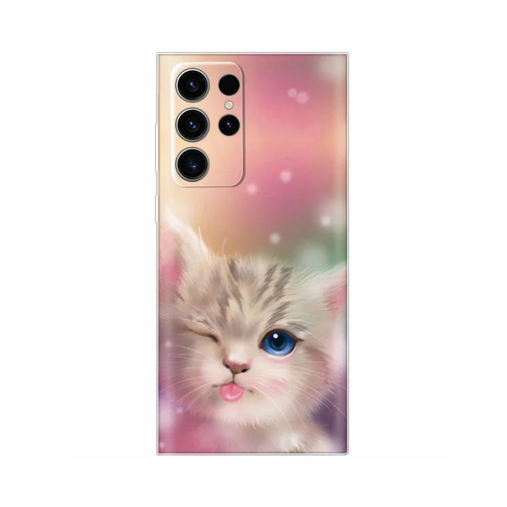 For Samsung S24 Ultra Case Soft Silicone Painted Phone Cover For Samsung Galaxy S24 Ultra S24+ Plus S24 FE Cases Coque Funda Bag