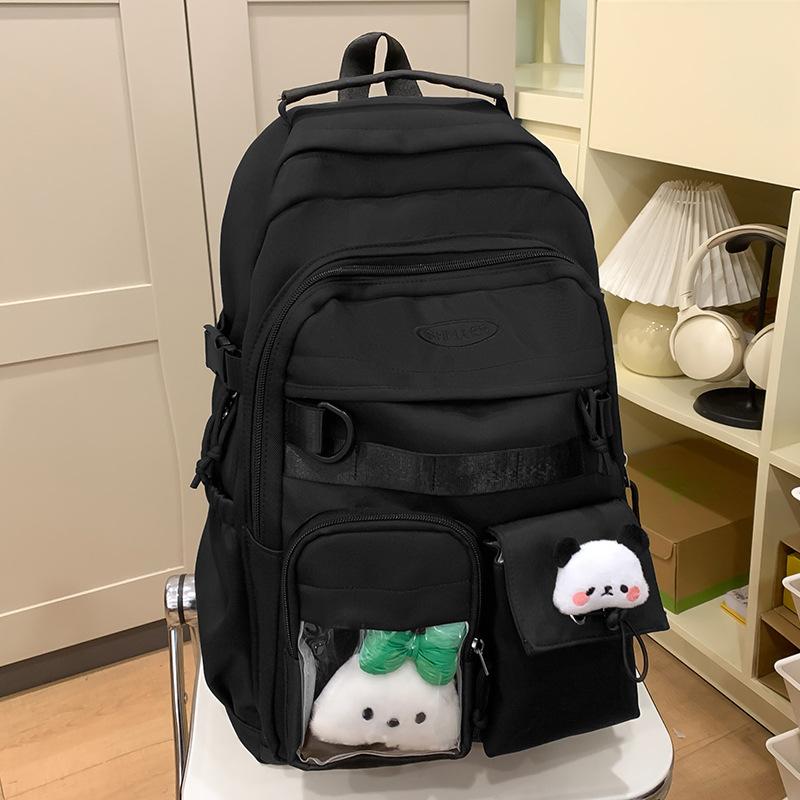 School Bag Children Elementary School Girls Junior High School High School College Students Cute Letter Backpack
