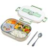 Stainless Steel Thermal Lunch Box with Cutlery Set 2/4/5 Grids Heat Preservation Bento Box Panda for Audlts Kids Lunch Cooking