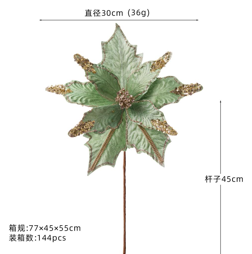 New 30cm Premium Pink Artificial Christmas Flower Tree Decor Holiday Wedding Faux Floral Supply