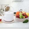 6 Pcs Hot Dishes Trivet Cotton Thread Weave Heat Insulation Pads for Dining Table Kitchen Countertop Light Grey