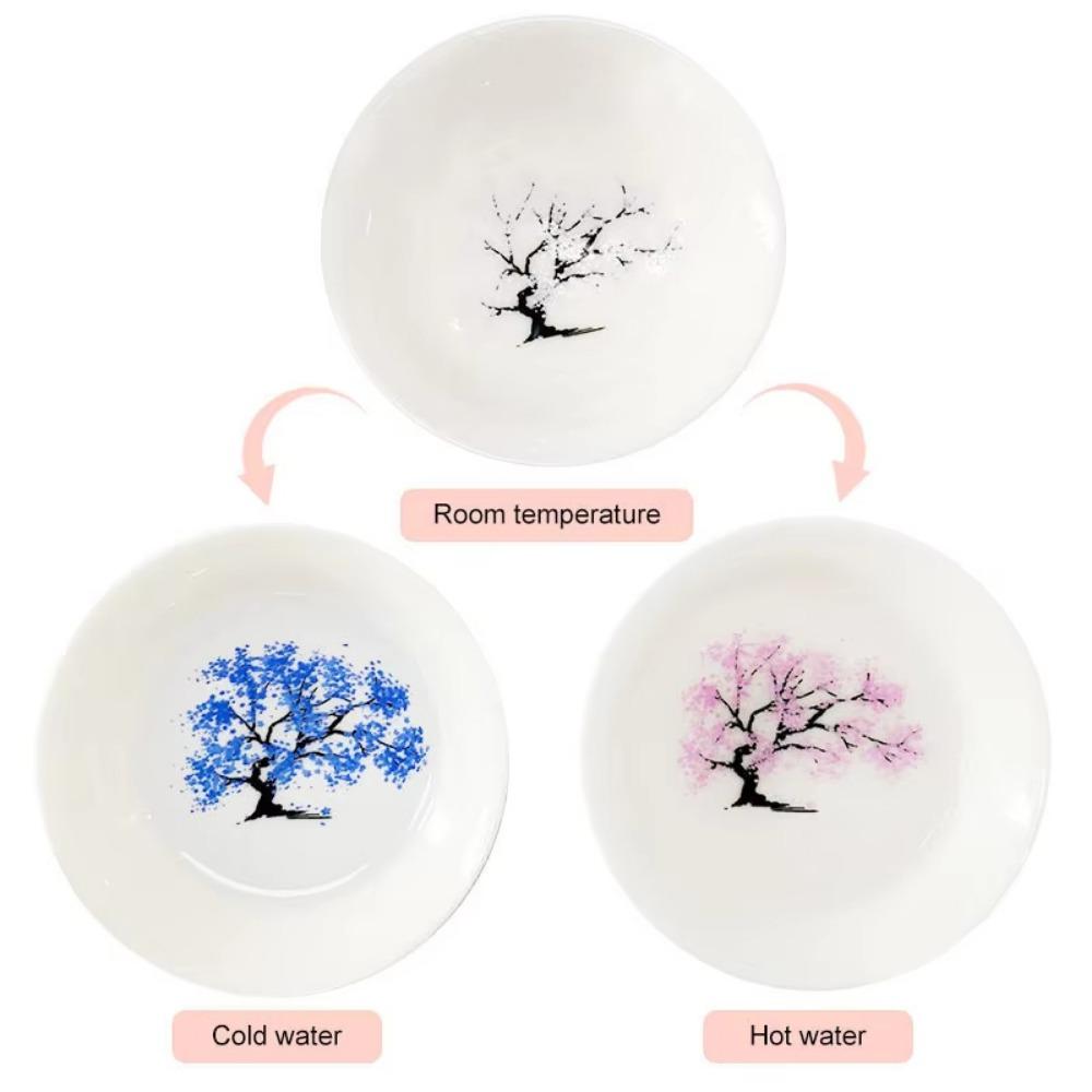 Creative Magic Sakura Cup Cold/Hot Water Discoloration Cold/Hot Water Bowl  Milk Tea