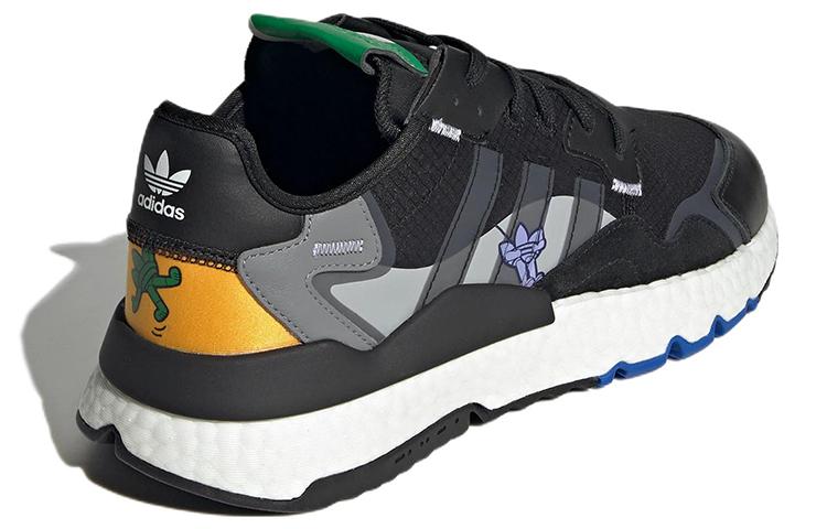 adidas Originals Nite Jogger 'Black Grey Orange Green' GX2184