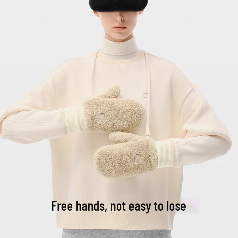 Bananain 302Go Women's Warm Half-Finger Neck-Strap Gloves