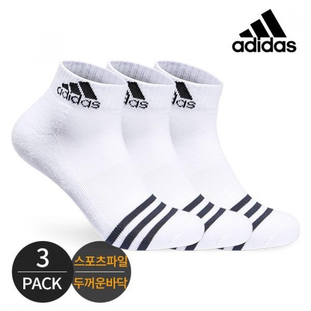 

Adidas Adidas Golf Men s Sports Pile Front Three line Ankle Socks 3P WH