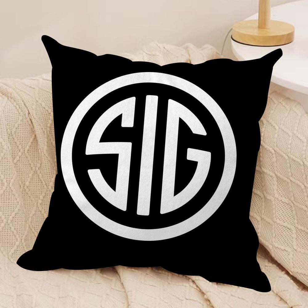 

Classic SSig Sauer Cushion Cover Soft Plush Fabric DoubleSided Printed Cushion Covers for All Seasons Modern HomeDecor Gift 30x30cm