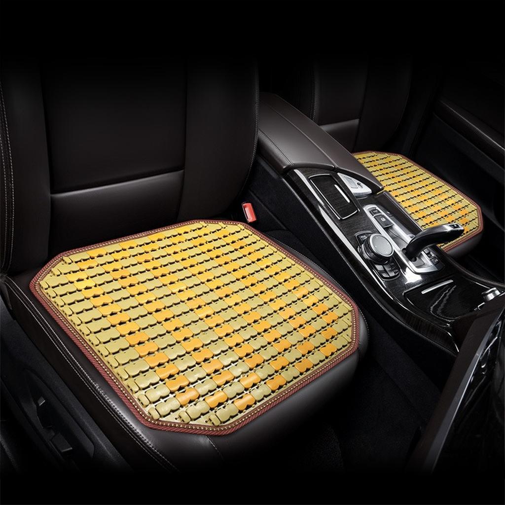 Natural Wood Beaded Seat Cover Massaging Cushion for Car Truck. Keeps The Back from Getting Sweaty While Driving