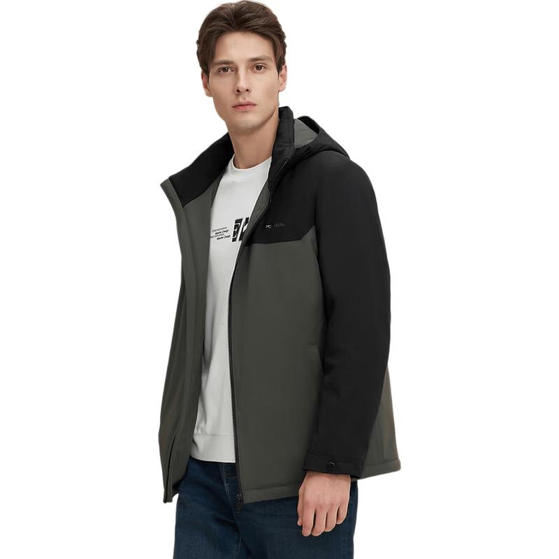EMZ Men s Water-Repellent Winter Hooded Down Jacket XL/52