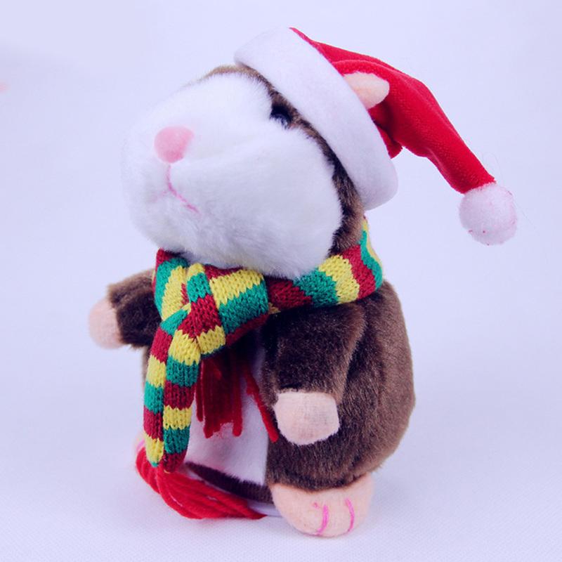Talking Hamster Plush Toy Repeat What You Say Funny Kids Stuffed Toys Talking Record Plush