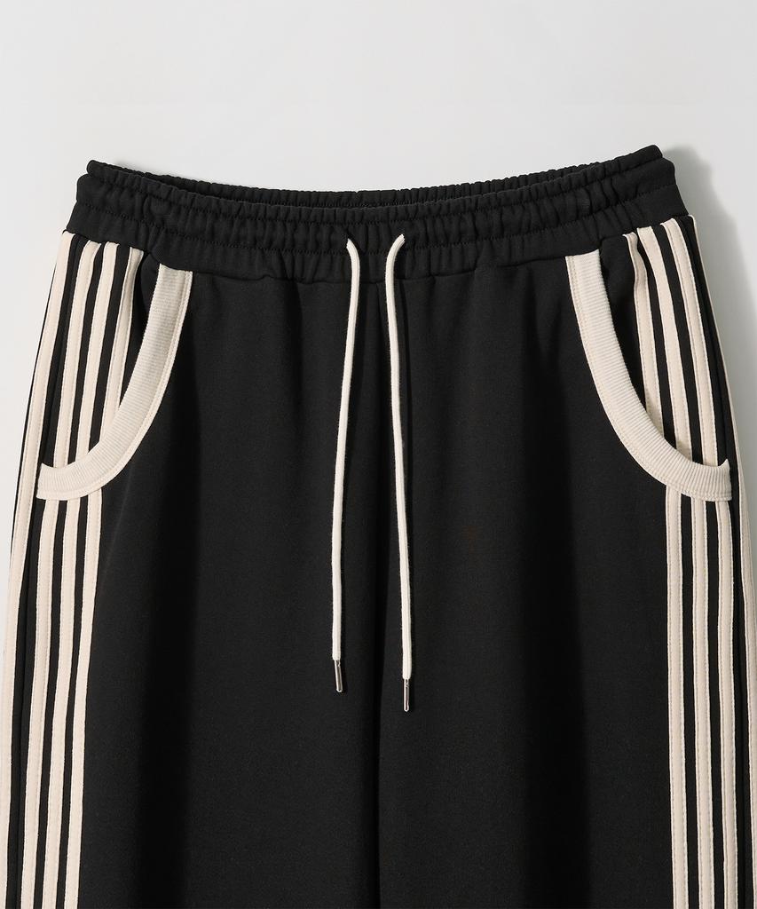 Gameoncheupaeb Binding Layered Sweatpants (Black)