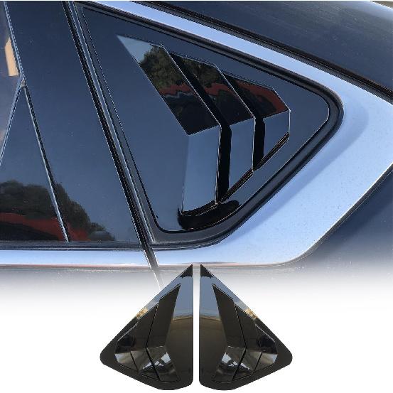 

Kurtz Rear Side Window Louvers for Nissan Altima 2013 2014 2015 2016 2017 2018 Triangular Window Glass Blinds Air Vent Scoop Shades Cover Blinds Trim Bright Black
